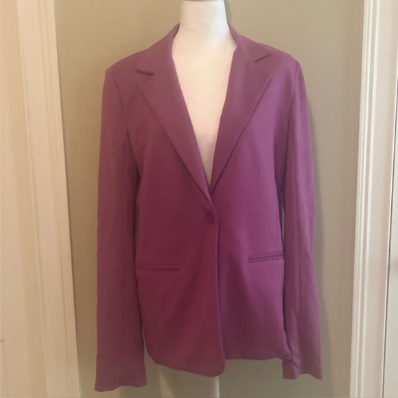 BAILEY 44 Purple Ponte Stretch Knit Lorelei  Blazer Jacket Size Large / L New - Picture 1 of 10